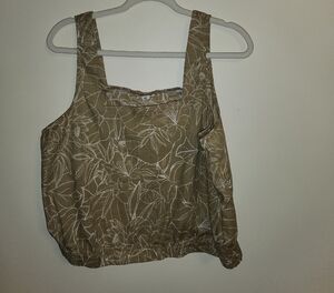 a.n.a Brown Floral Women's Crop Top